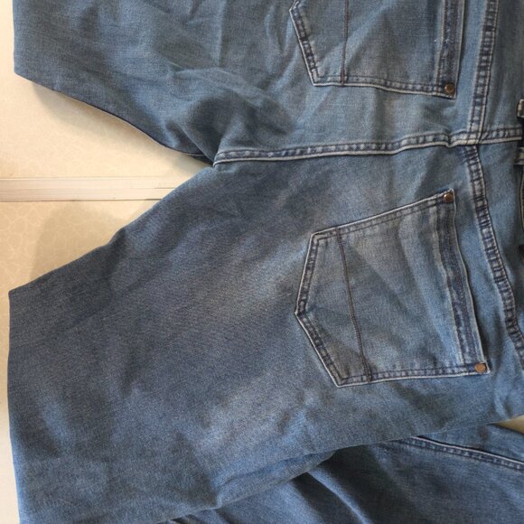 Steve's Jeans Mens 32x32 Blue Slim Fit Straight Light Wash Stretch Zipper Pocket - Picture 12 of 13